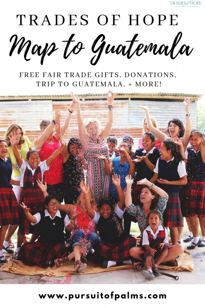 Earn FREE Fair Trade + Ethical products, donate world-changing items, and even earn a FREE trip to Guatemala with the Trades of Hope Map to Guatemala incentive! Click through and learn all about how you can get involved on this blog post! #tradesofhope #fairtrade #ethical #directsales