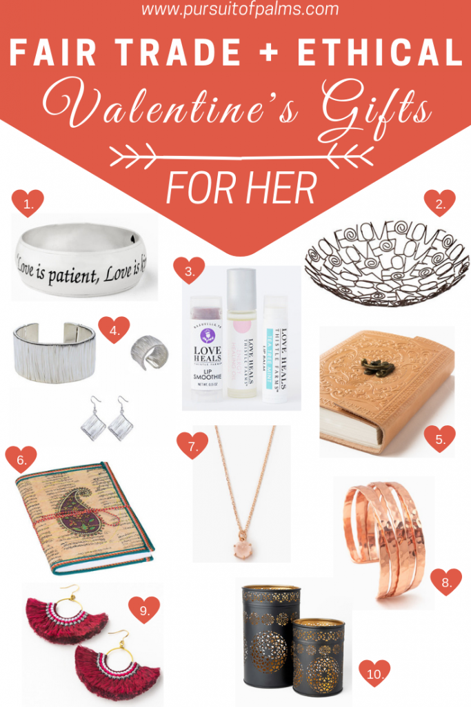 Looking for Fair Trade + Ethical gifts for your sweetheart this Valentine's Day? Check out this gift guide to make your shopping easier! #tradesofhope #valentinesday #valentinesdaygifts #jewelry #fairtrade #ethical